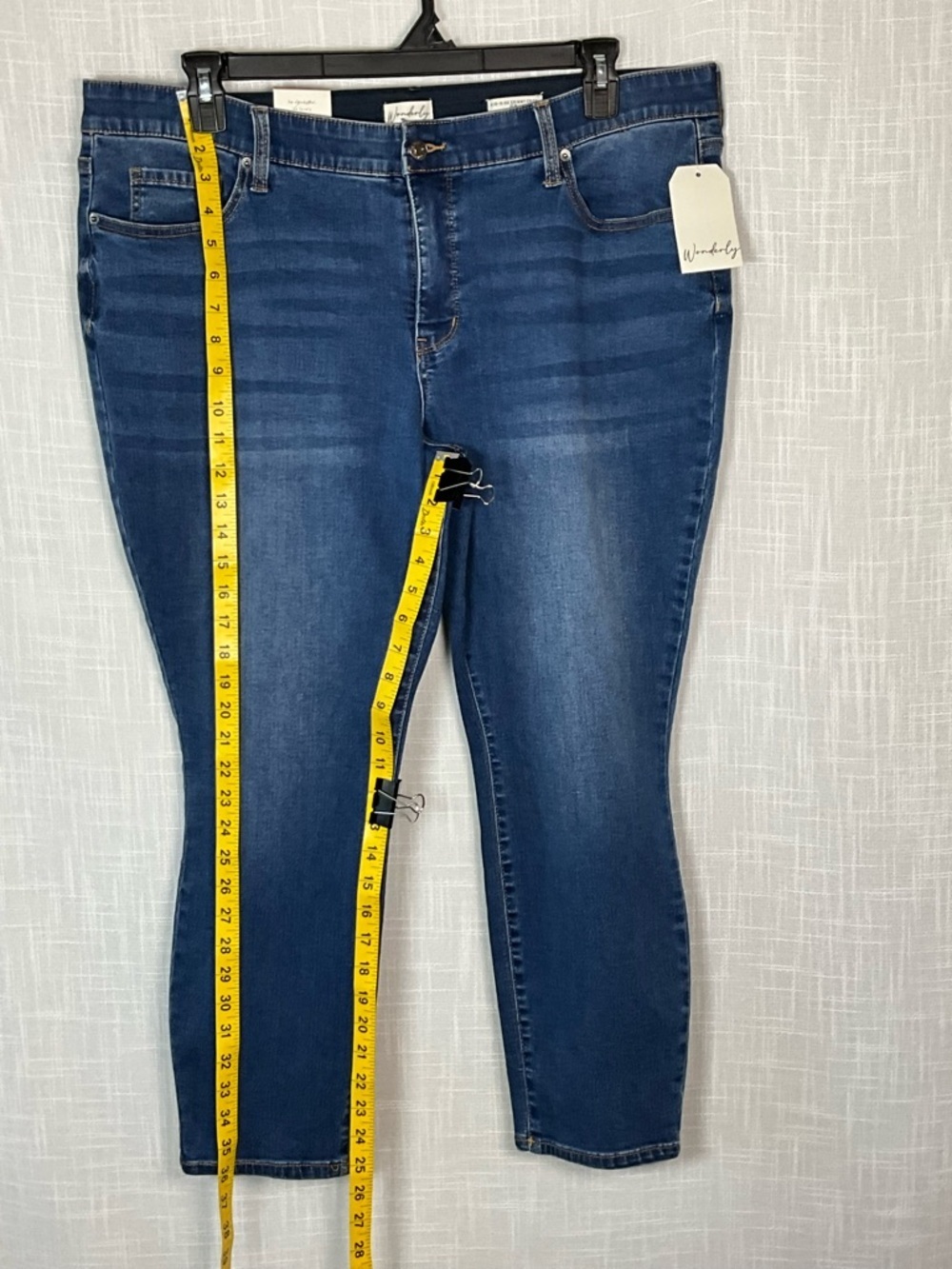 Wonderly Jeans Size 20W Blue Mid-Rise Skinny Jeans NWT - Picture 6 of 8